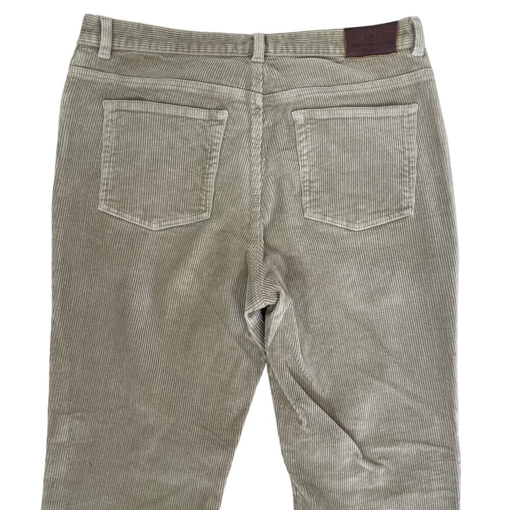 Lauren Jean Co. Corduroy Straight Leg Pants Women's Sz 14 Beige Neutral Classic - Picture 4 of 11